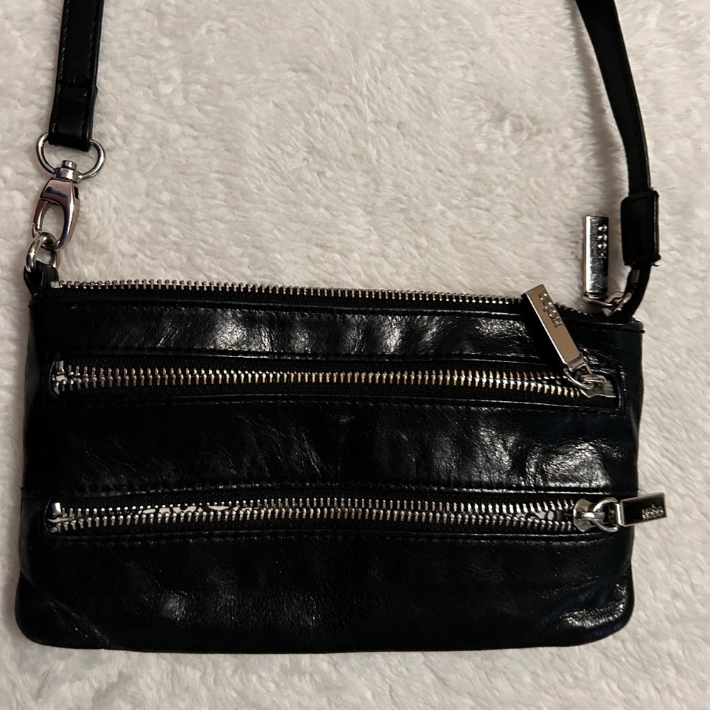 Vintage Hobo crossbody convertible Black Leather bag - Picture 8 of 10